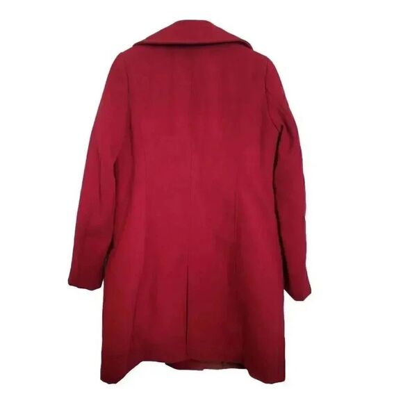 Covington Women's Red Poly/Rayon/Spandex Fleece Single Breasted Dress Coat - Picture 6 of 11